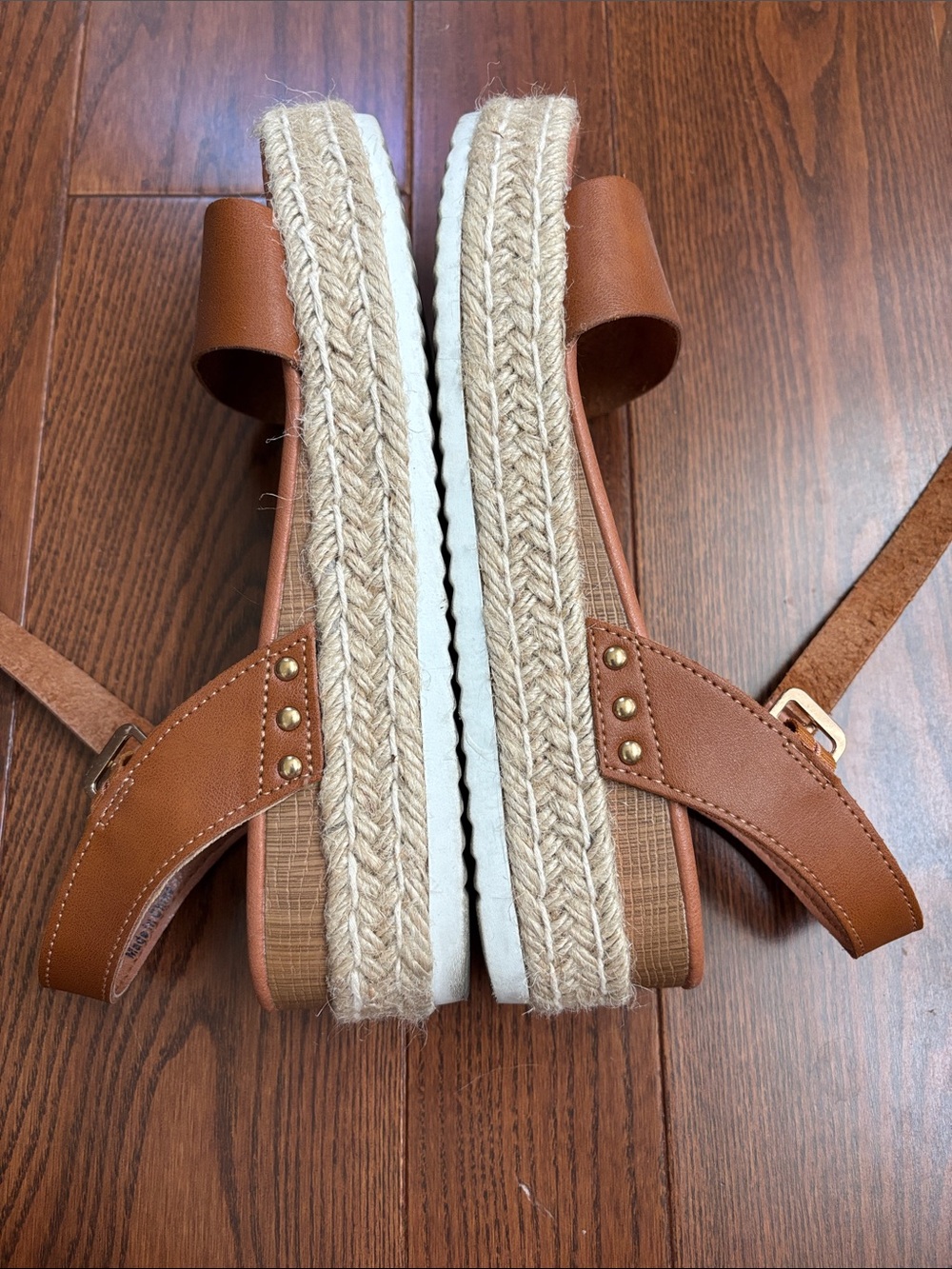 Espadrille Slingback Sandals - Tan Women’s Summer Shoes - Picture 6 of 7